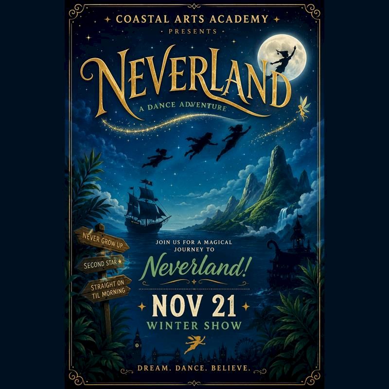 Coastal Arts Academy's Neverland